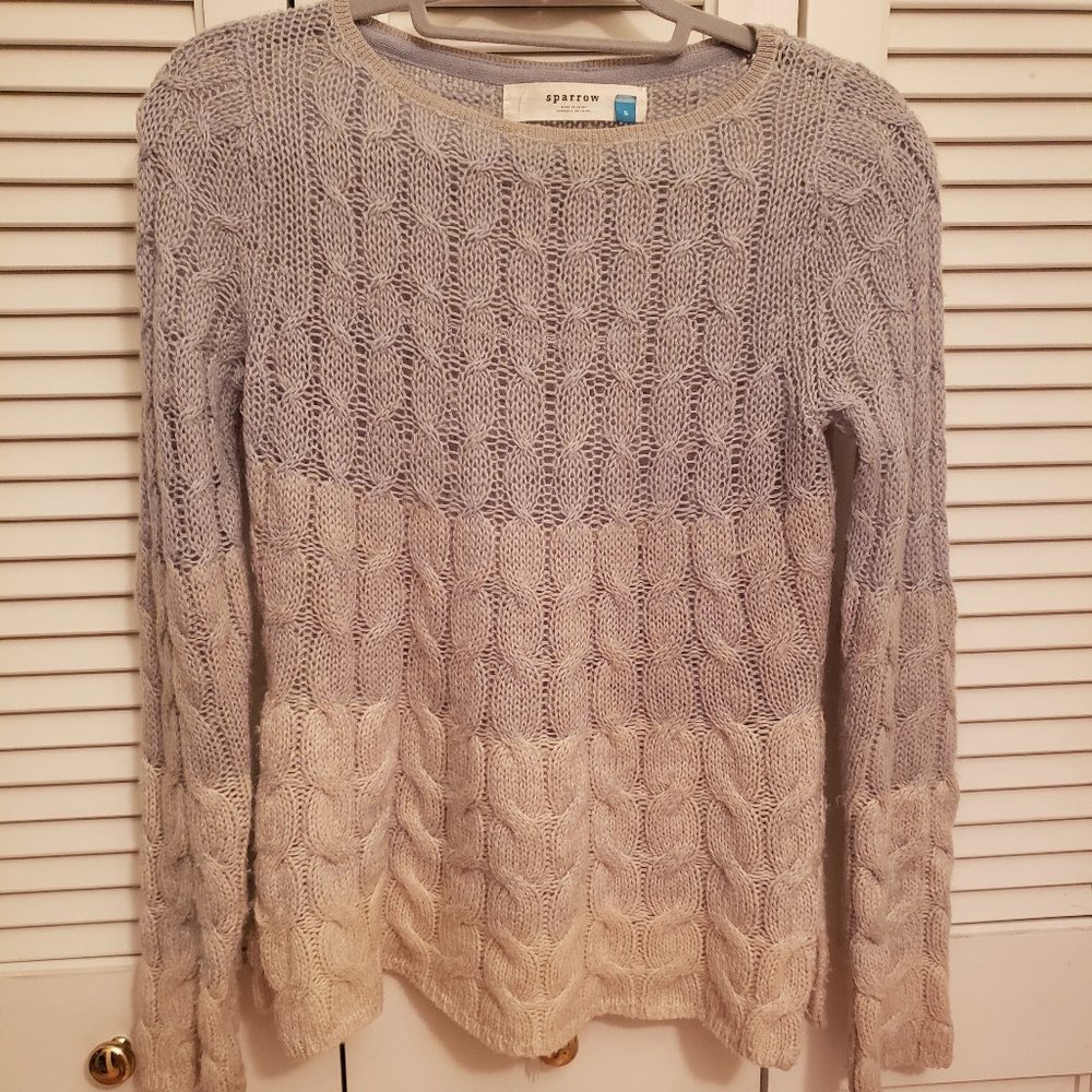 Sparrow Blue Colorblock Sweater size small